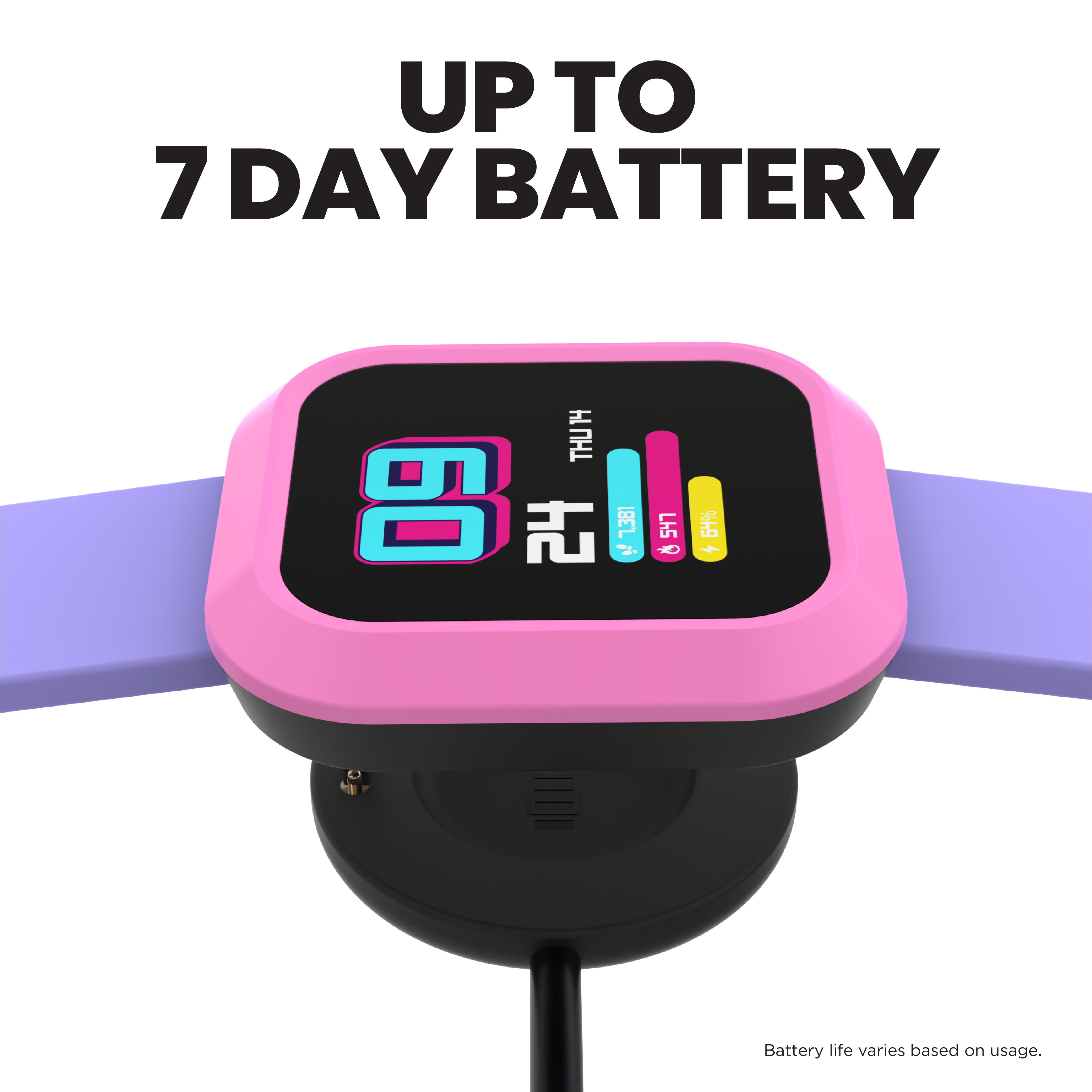 iTouch Active | Flex Smartwatch in Purple + White/Pink