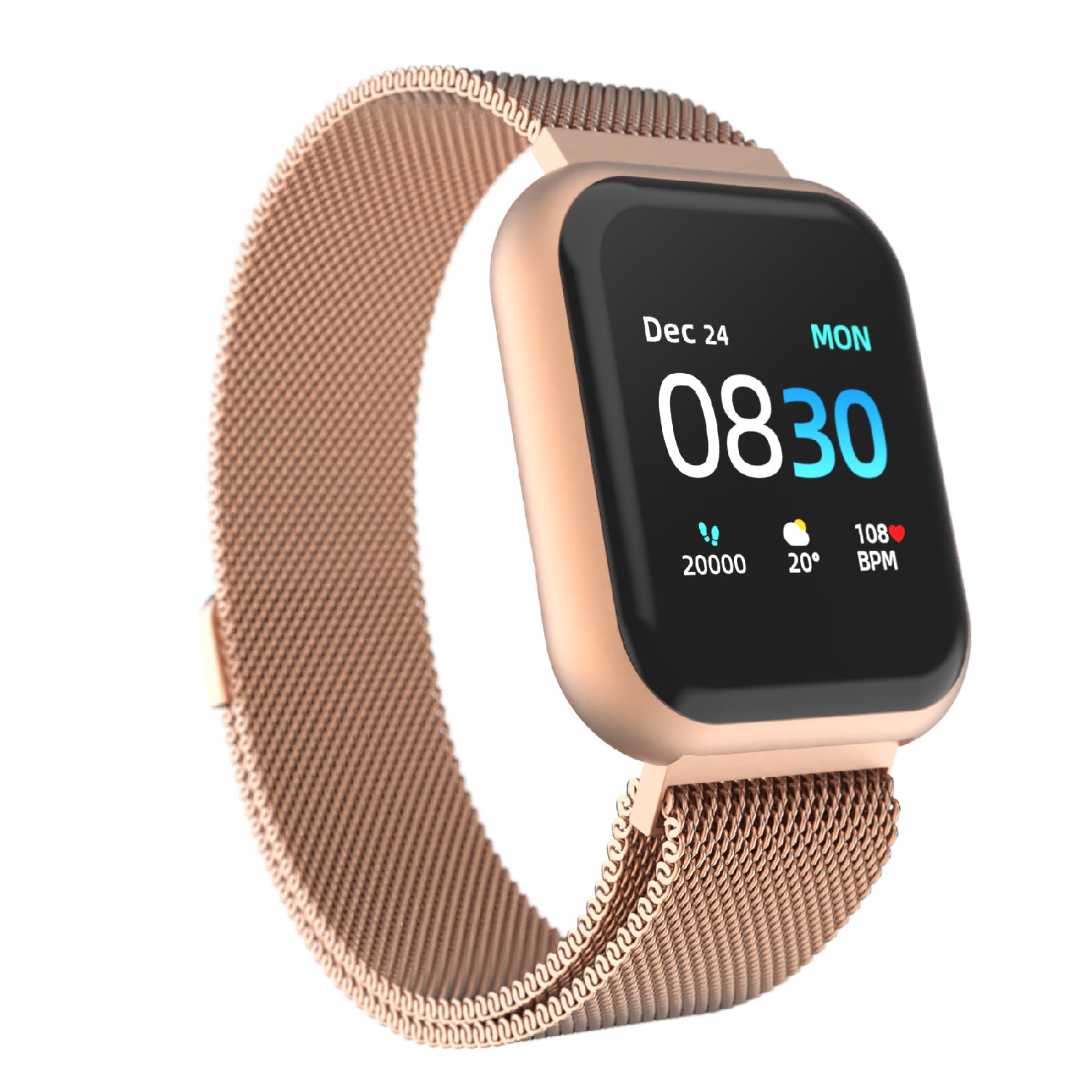 iTouch Air 3 Smartwatch in Rose Gold with Rose Gold Strap