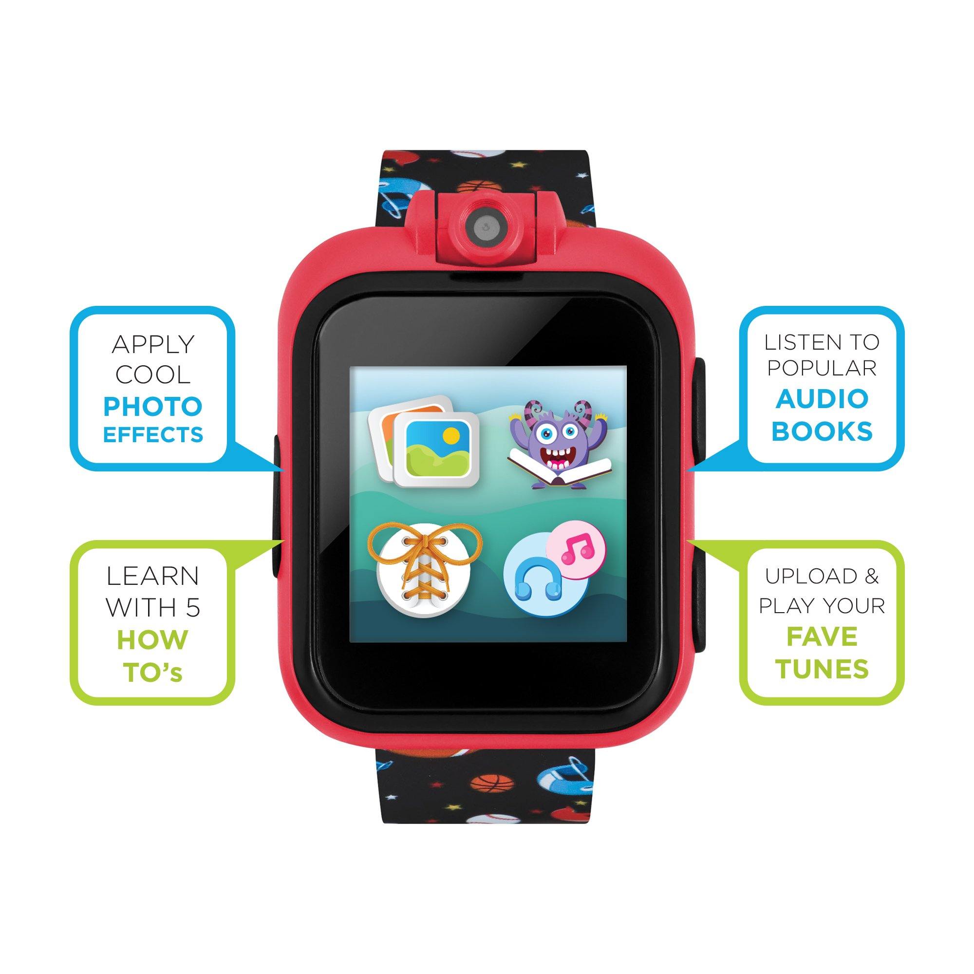 PlayZoom 2 Kids Smartwatch: Black Sports Print affordable smart watch