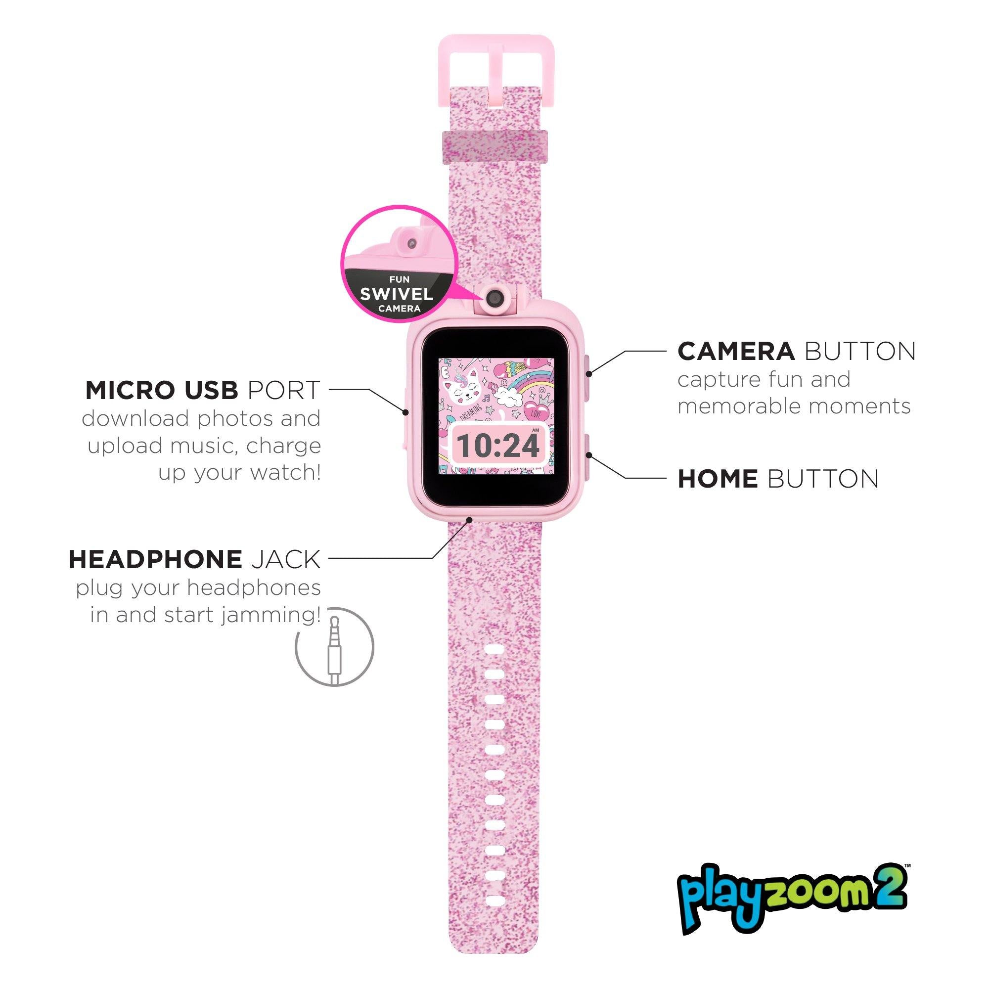 PlayZoom 2 Kids Smartwatch: Fuchsia Glitter affordable smart watch