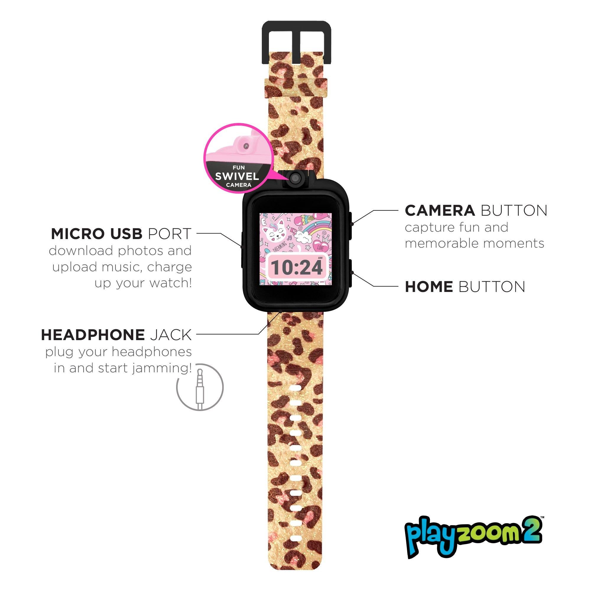 PlayZoom 2 Kids Smartwatch: Leopard Print affordable smart watch