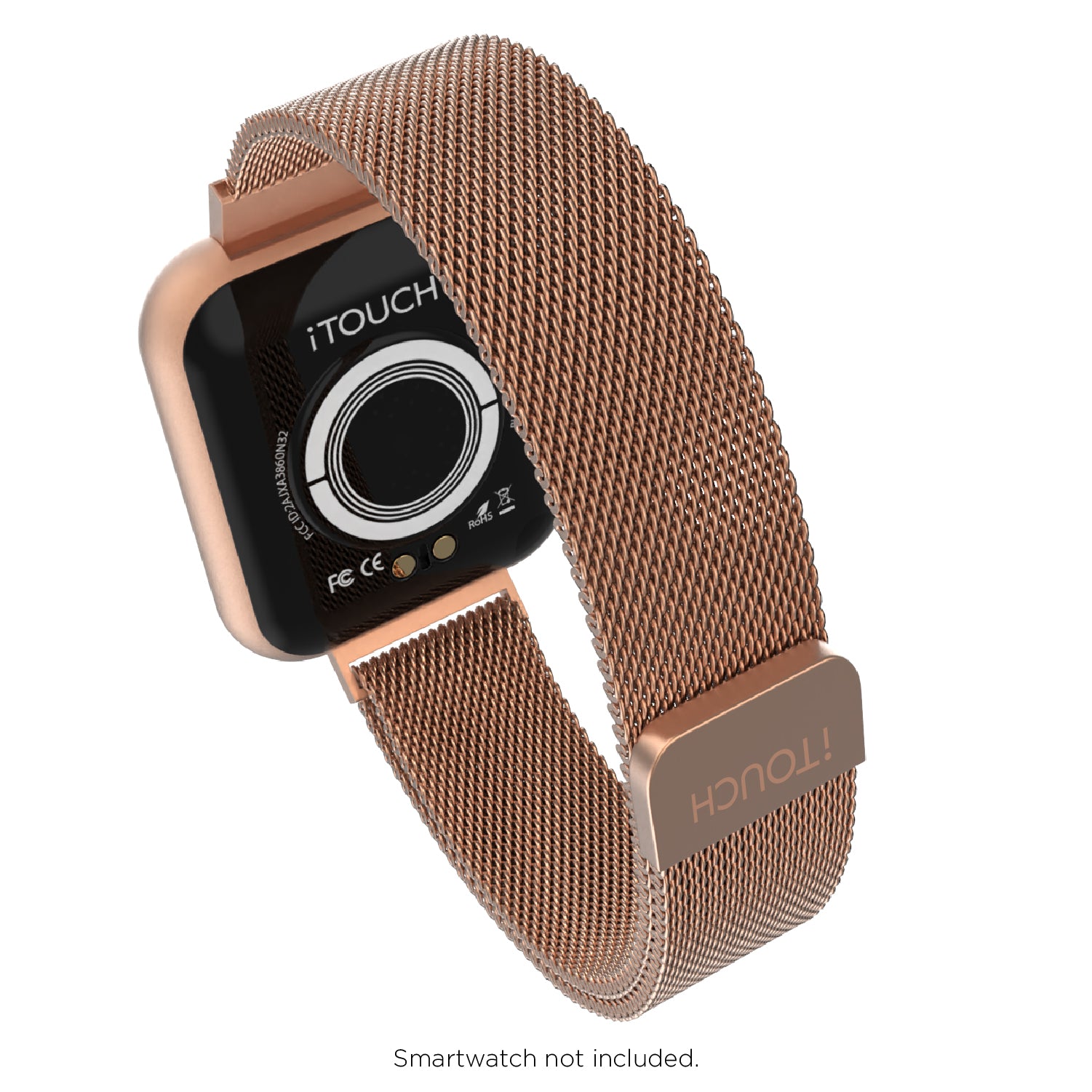 iTouch Air 3 40mm, Sport 3 & Sport Extra Interchangeable Strap: Narrow Rose Gold Mesh affordable smart watch strap