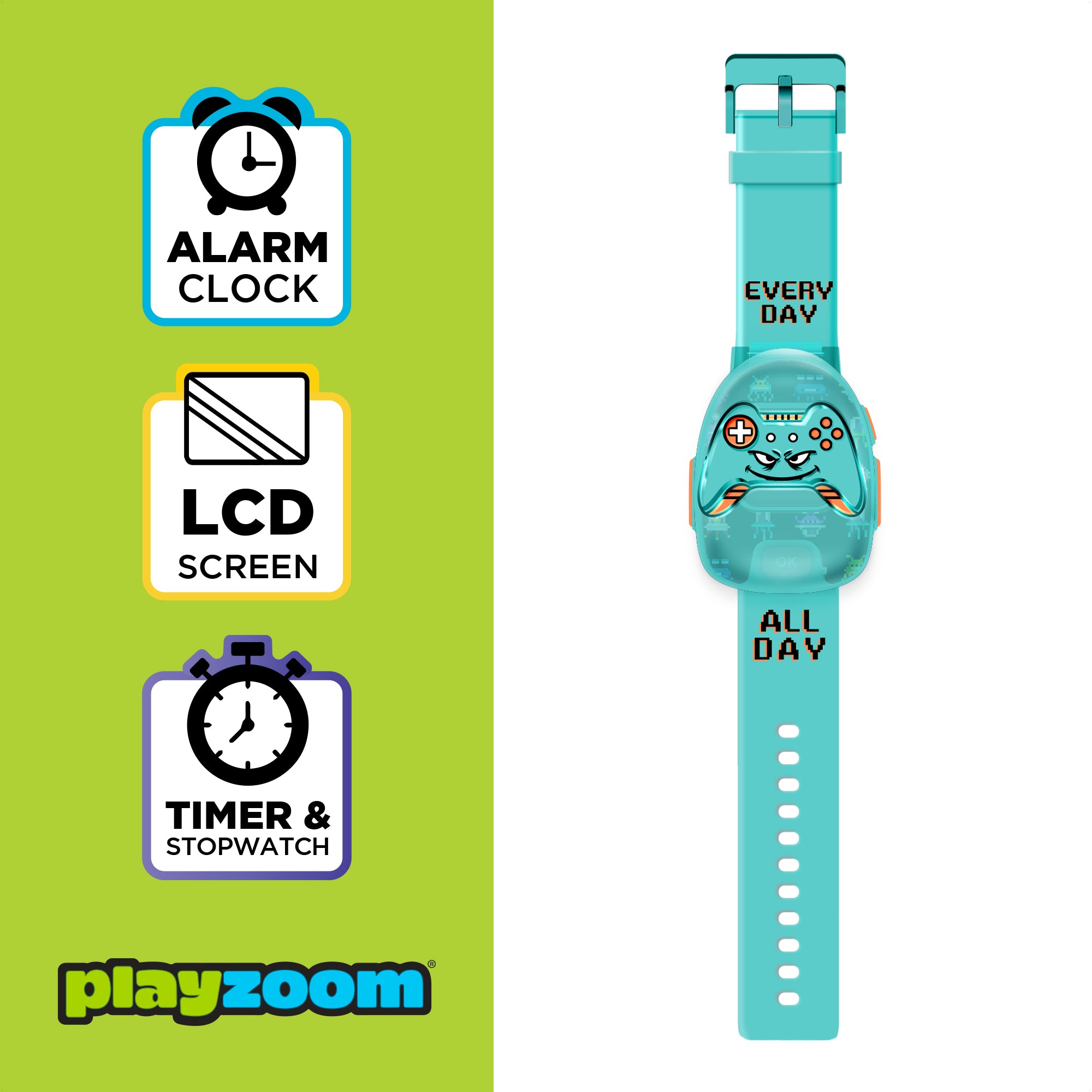 PlayZoom Gamer Smartwatch: Light Blue affordable smart watch