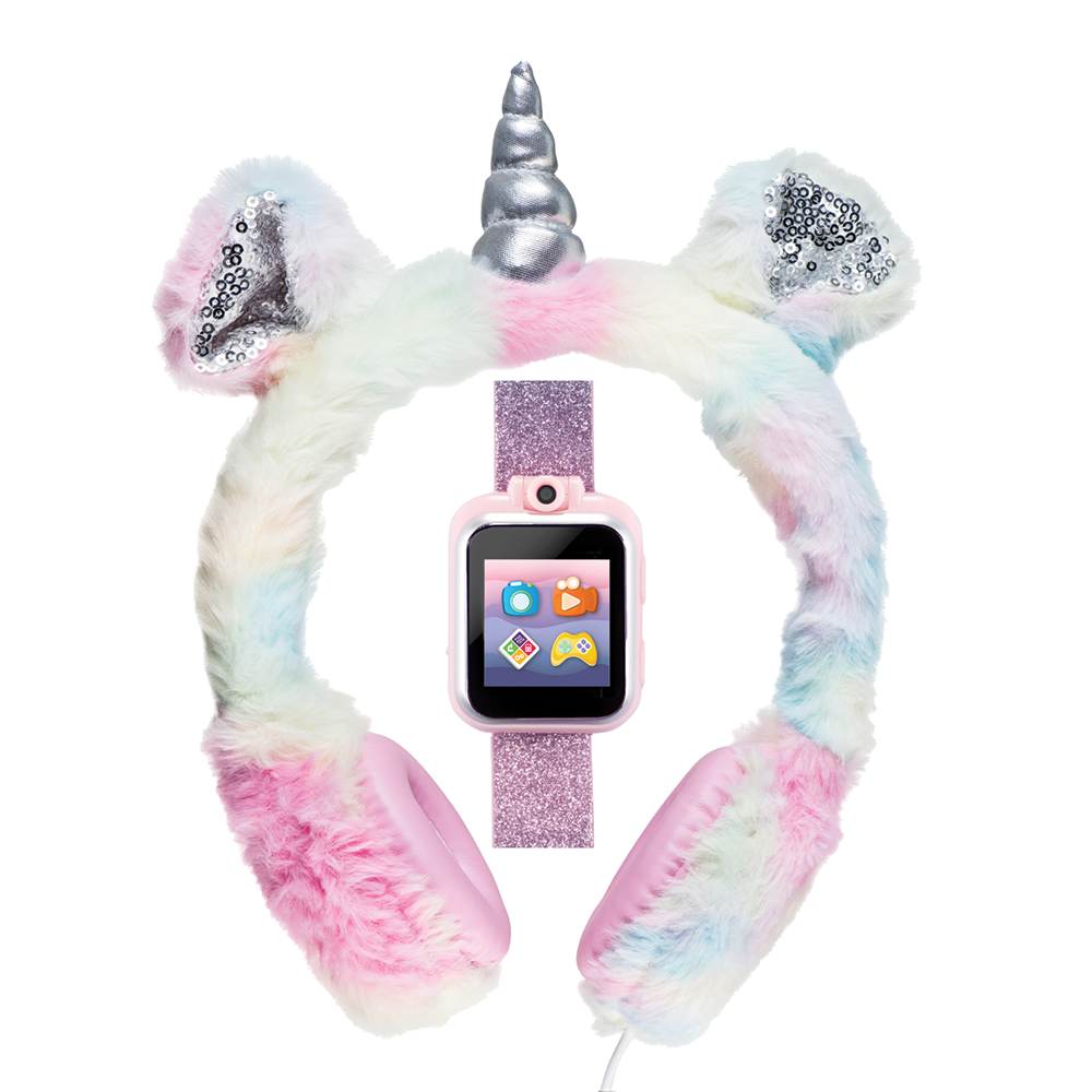 PlayZoom 2 Kids Smartwatch with Headphones: Multi Fuzzy Unicorn