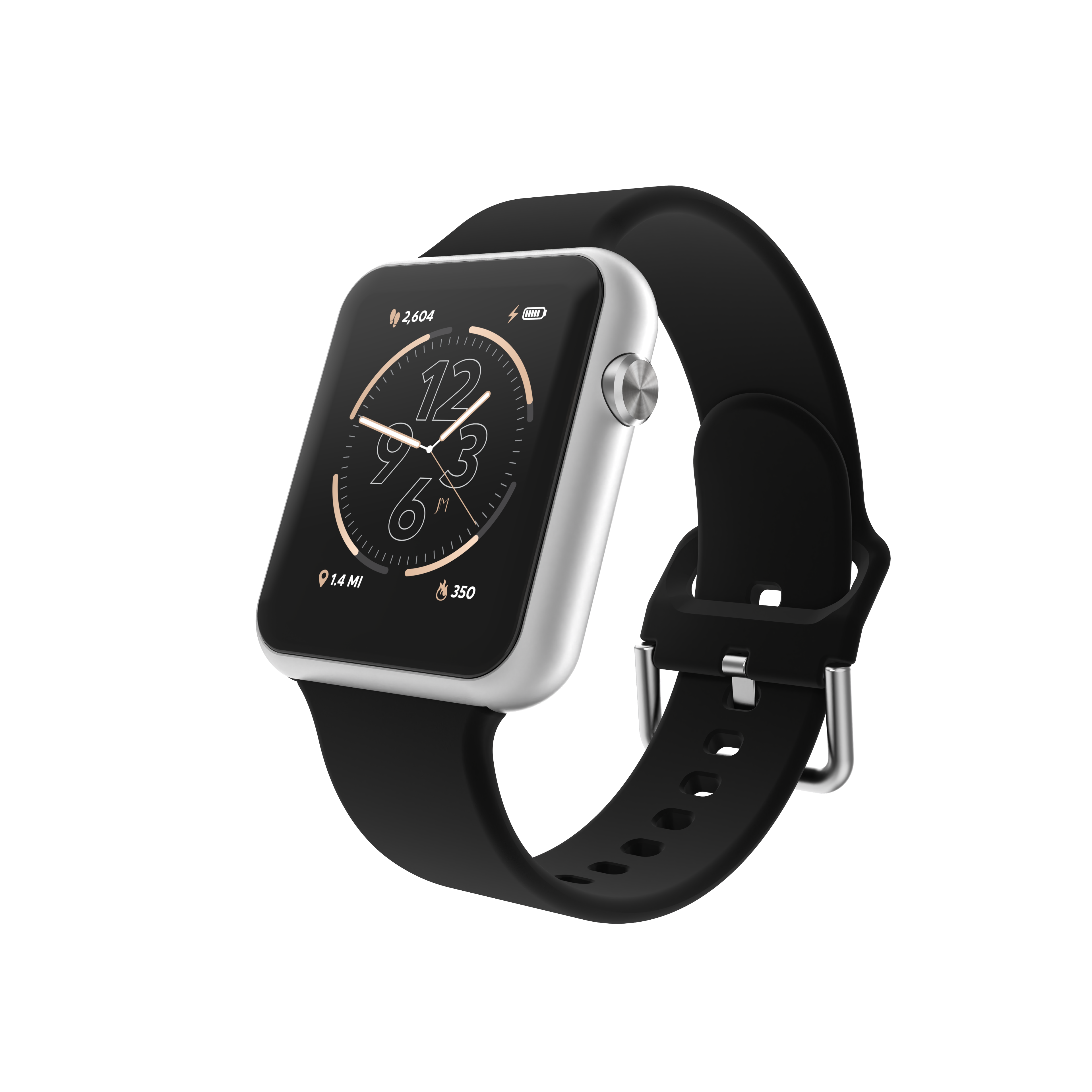 iTouch Air 4 | Jillian Michaels Edition Smartwatch in Silver with Black Strap