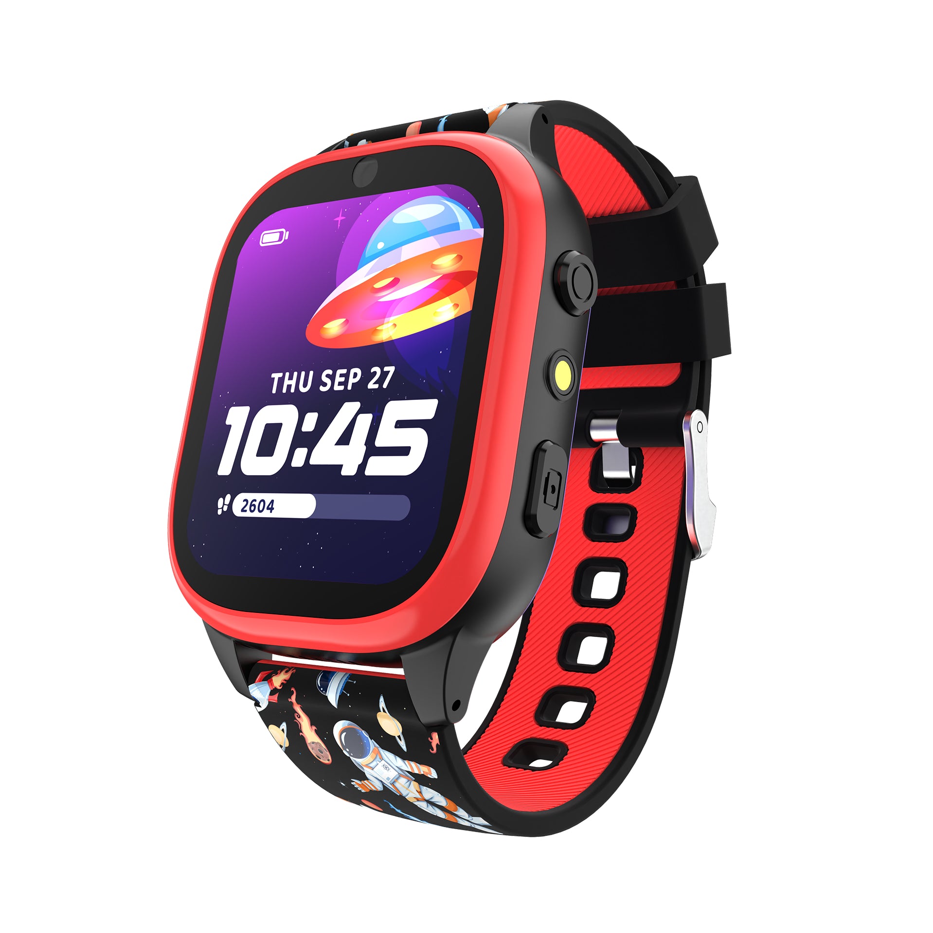 PlayZoom 4 Kids Smartwatch: Red and Black Print