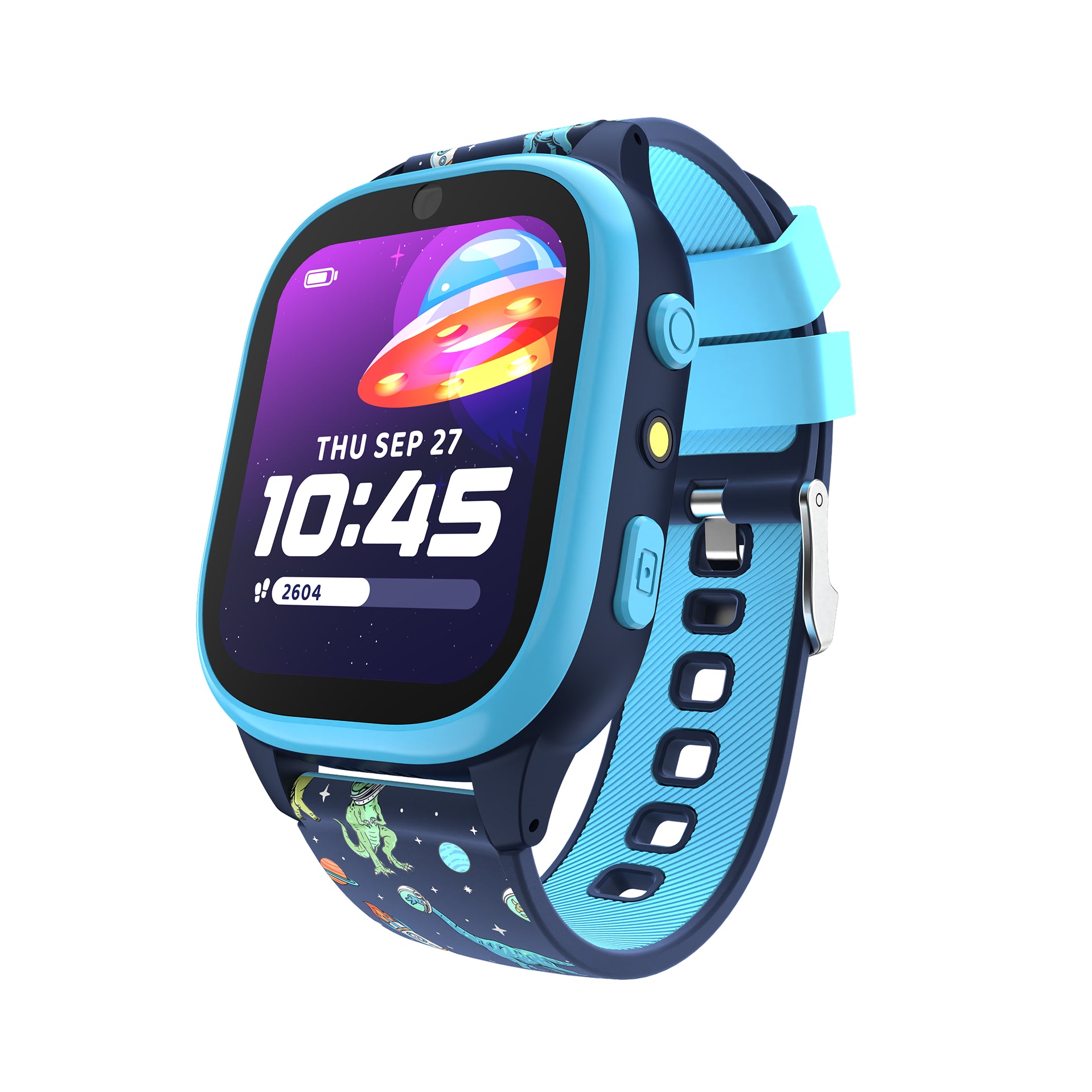 PlayZoom 4 Kids Smartwatch: Blue and Black Print