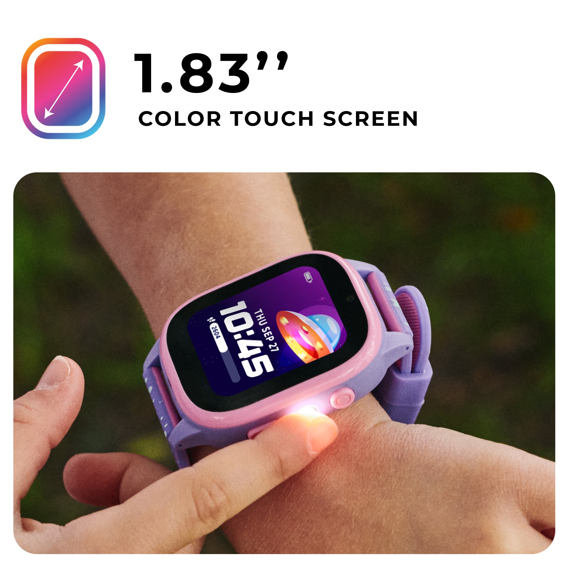 PlayZoom 4 Kids Smartwatch: Black