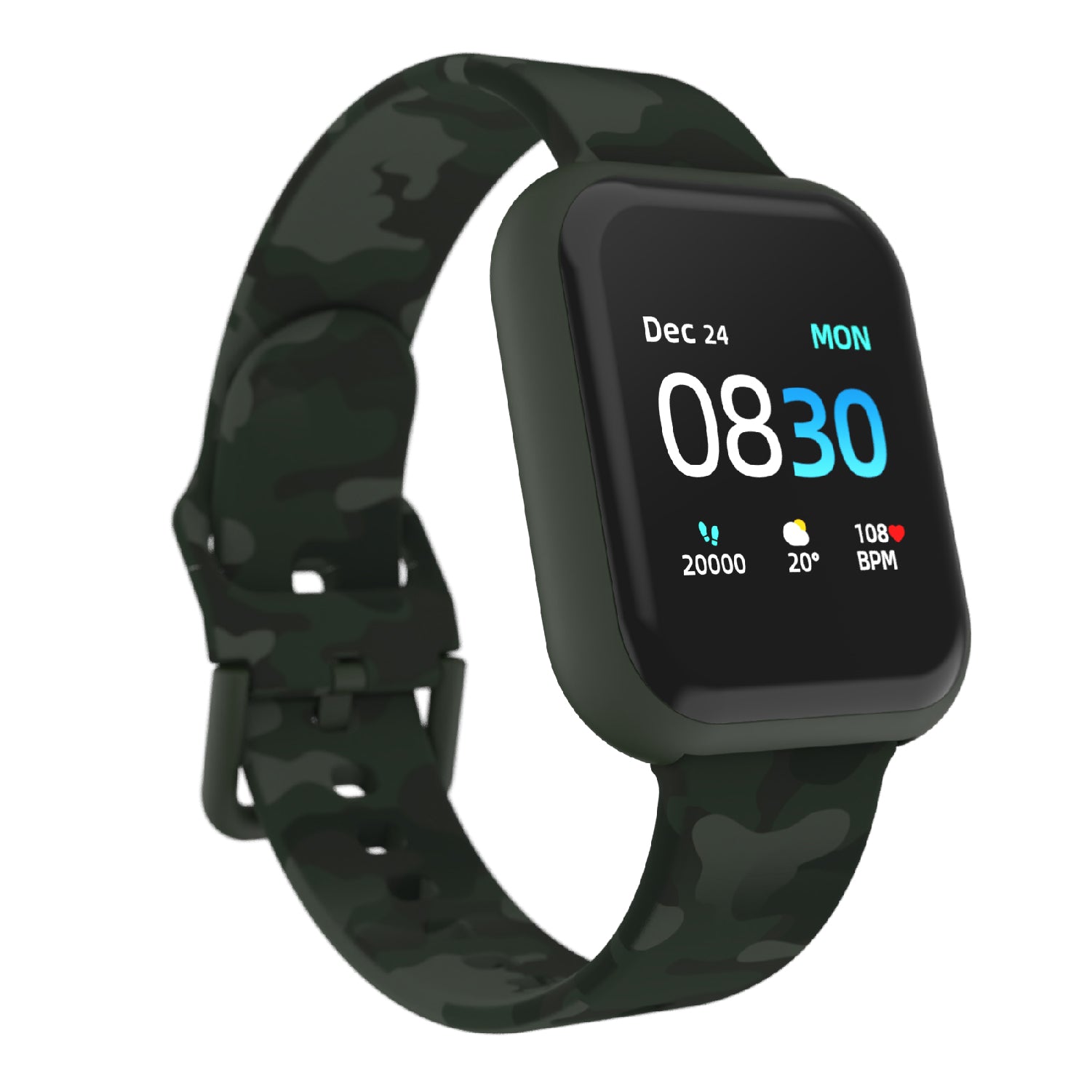 iTouch Air 3 Smartwatch in Green with Green Camo Strap