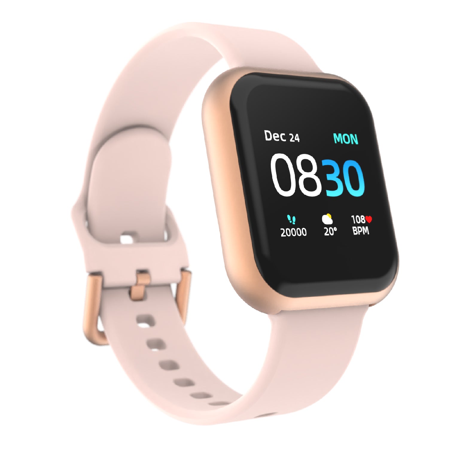 iTouch Air 3 Smartwatch in Rose Gold with Pink Strap