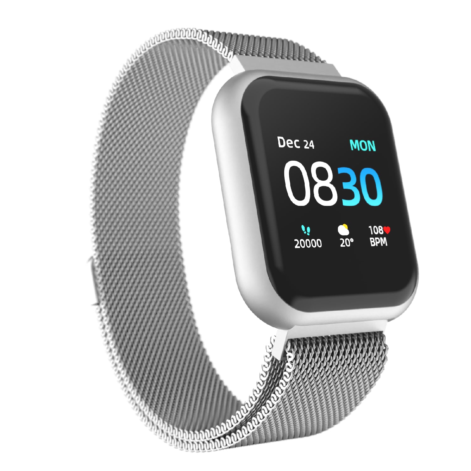 iTouch Air 3 Smartwatch in Silver with Silver Strap