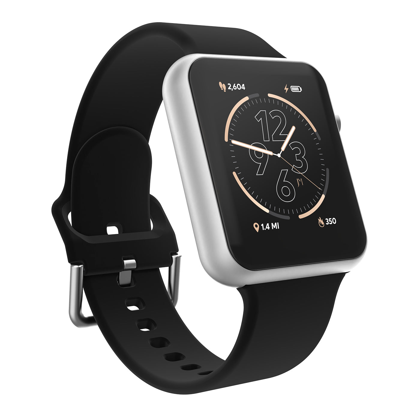 iTouch Air 4 | Jillian Michaels Edition Smartwatch in Silver with Black Strap