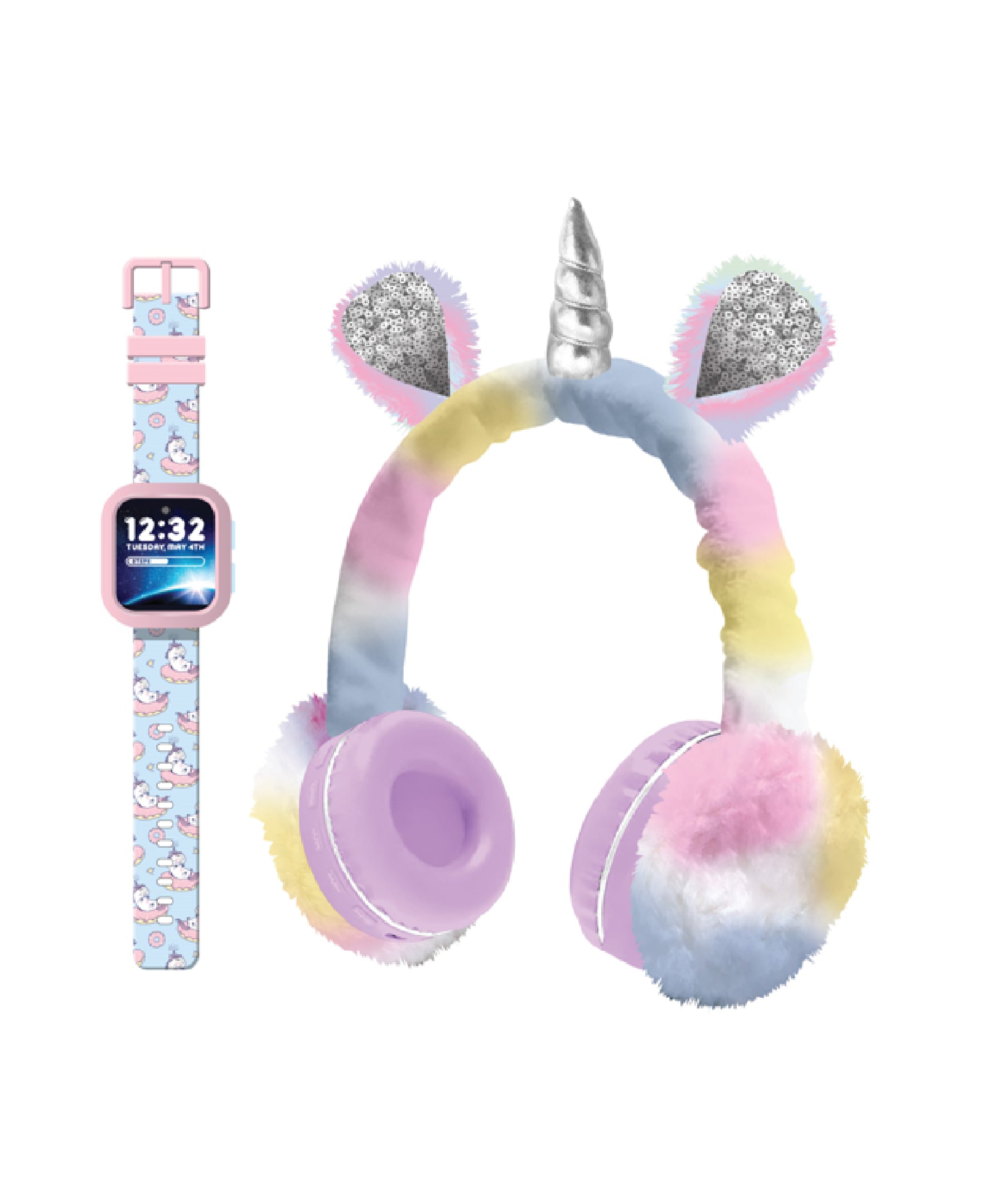 PlayZoom Girl V3 Pk Blue Unicorn W/Bluetooth Headphone Set