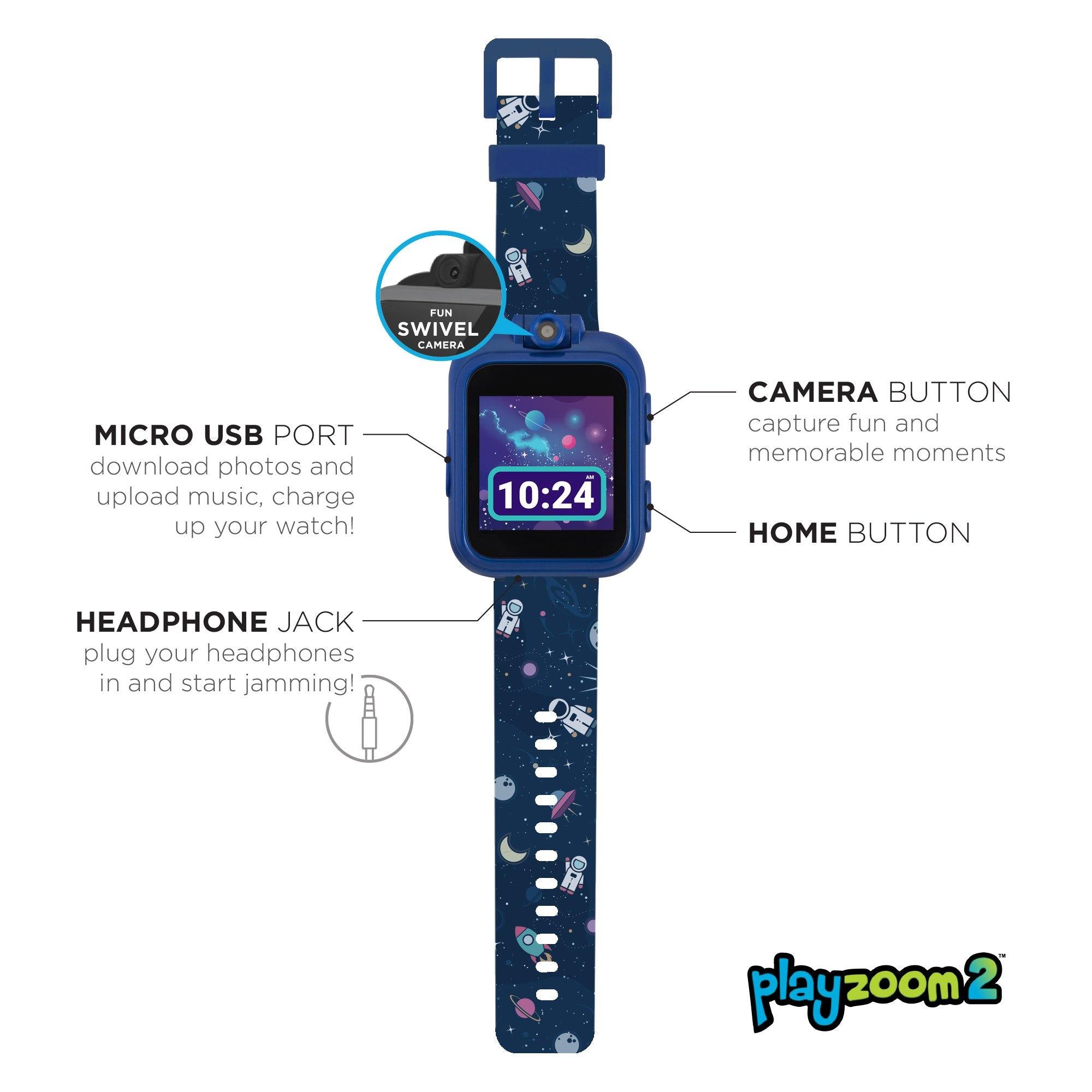 PlayZoom 2 Kids Smartwatch: Navy Space Print affordable smart watch