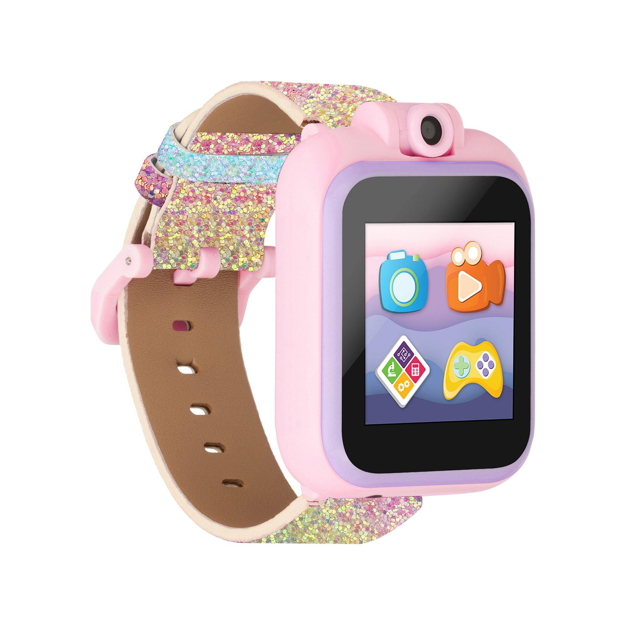 PlayZoom 2 Kids Smartwatch: Textured Rainbow Glitter affordable smart watch