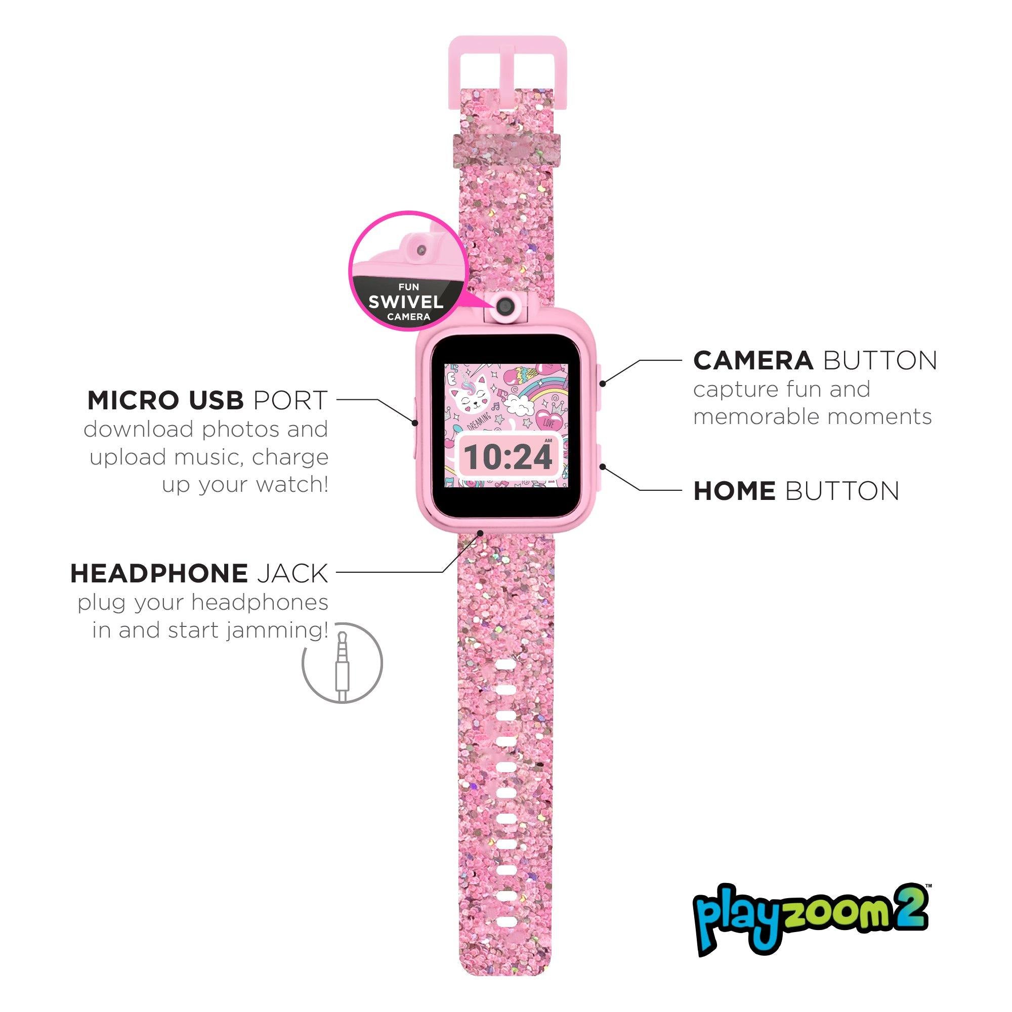 PlayZoom 2 Kids Smartwatch: Blush Glitter affordable smart watch