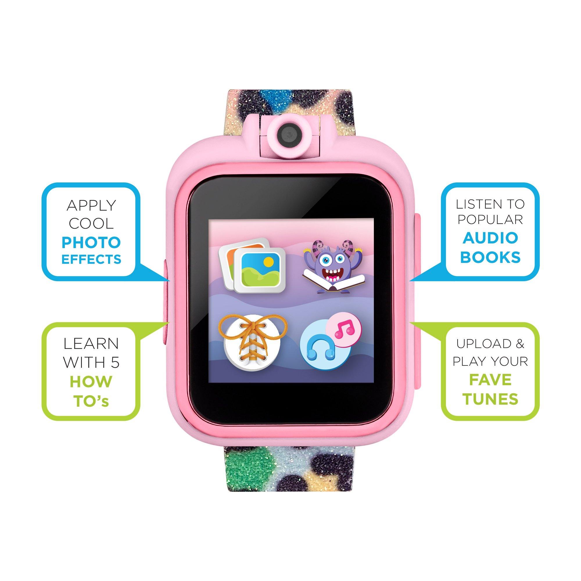 PlayZoom 2 Kids Smartwatch: Rainbow Leopard Print affordable smart watch