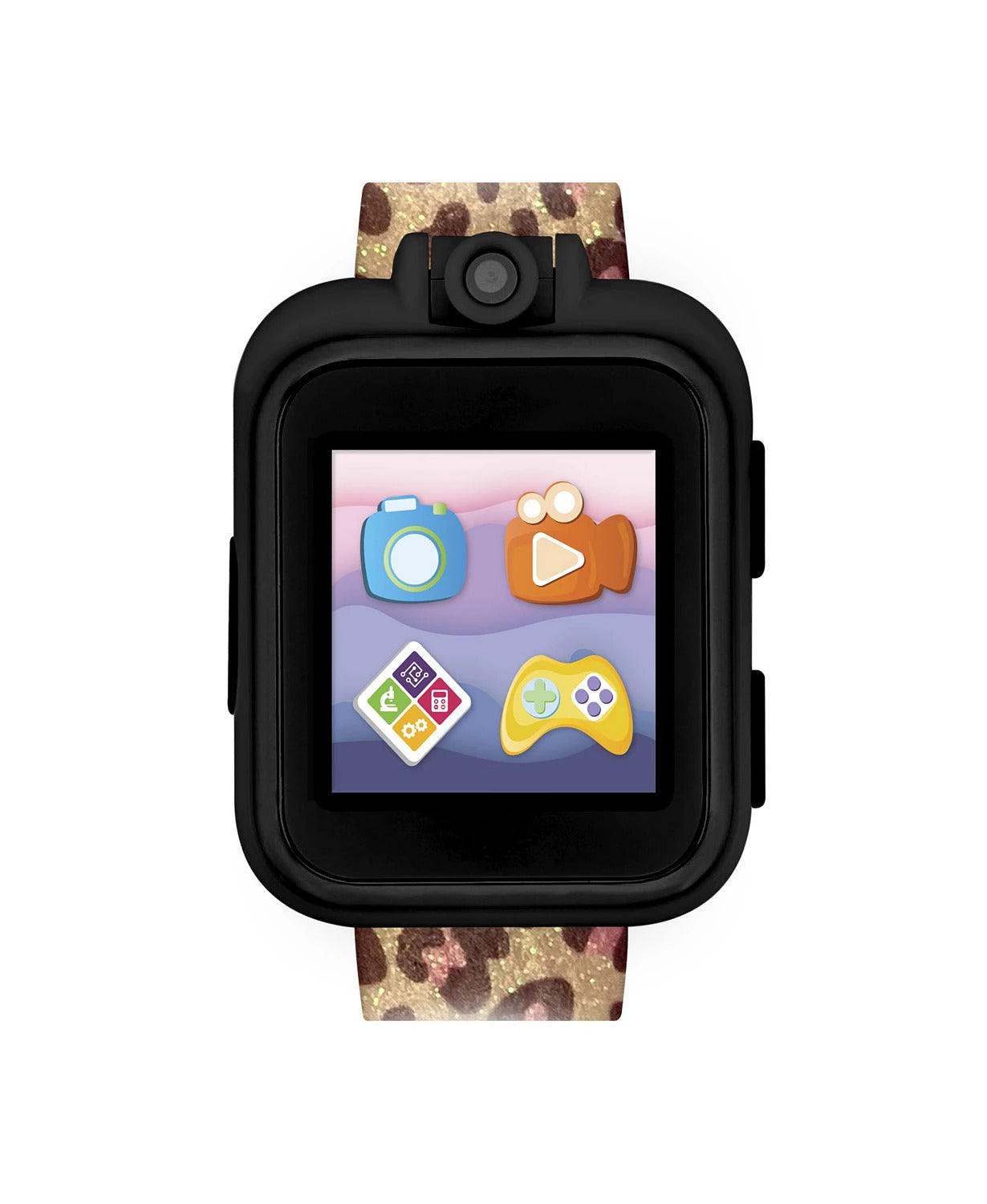 PlayZoom 2 Kids Smartwatch & Earbuds Set: Leopard Print