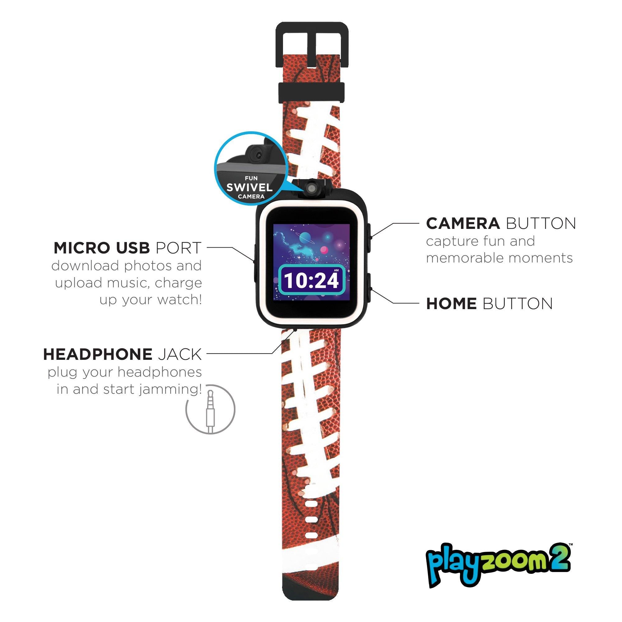 PlayZoom 2 Kids Smartwatch: Football Print affordable smart watch
