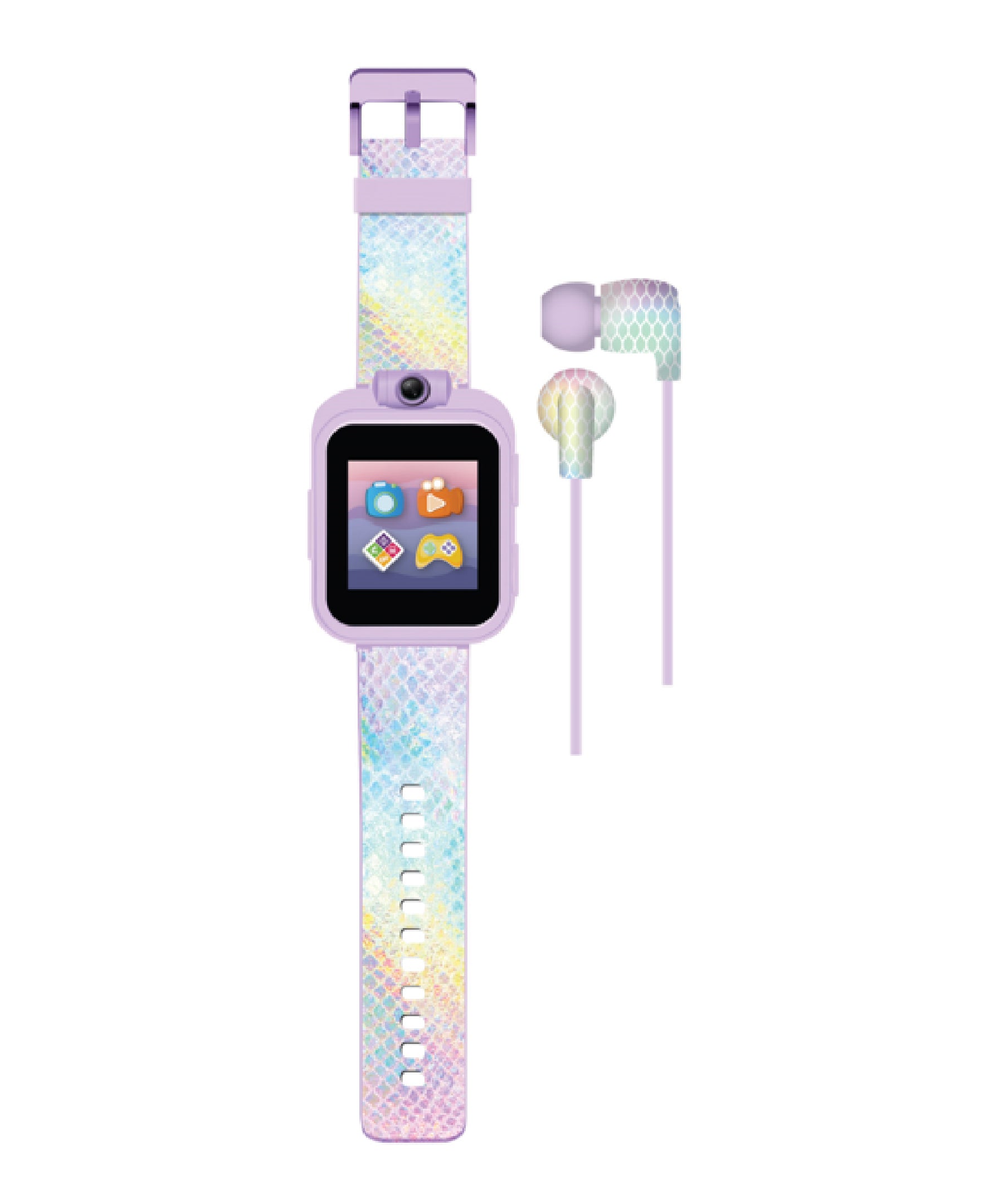 Playzoom 2 Kids Smartwatch & Earbuds Set: Textured Holographic