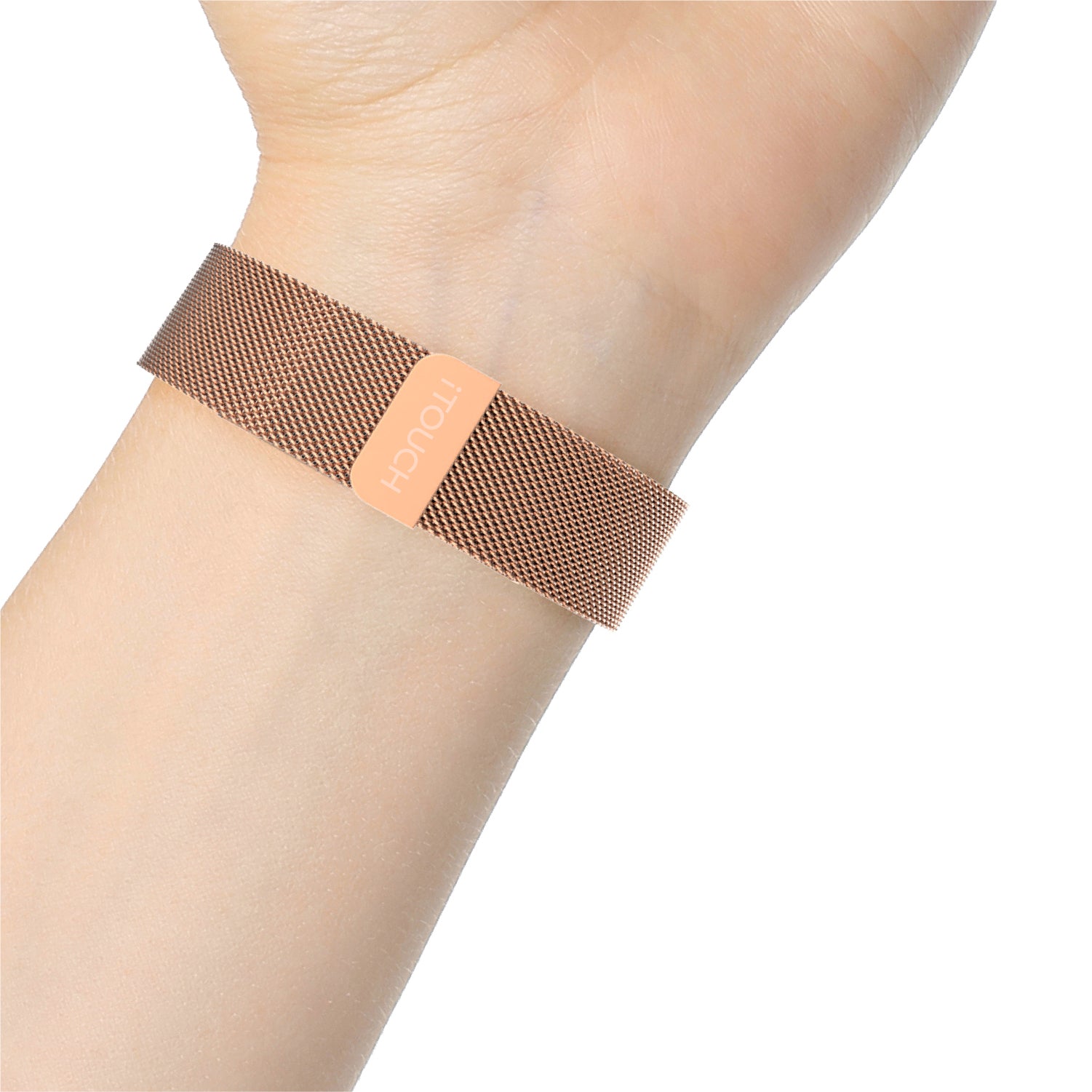 iTouch Air 3 40mm, Sport 3 & Sport Interchangeable Strap: Rose Gold Mesh affordable smart watch strap