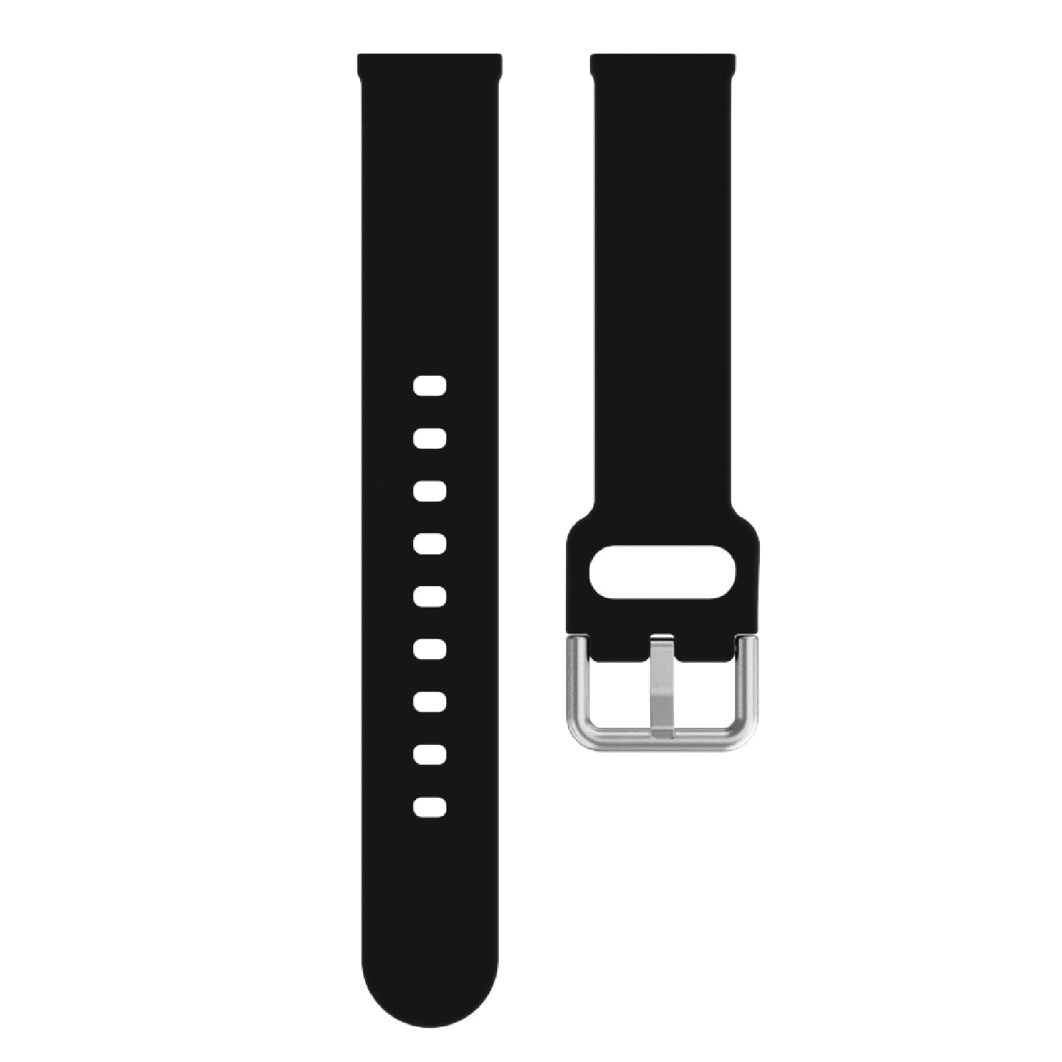 iTouch Air 3 40mm, Sport 3 & Sport Extra Interchangeable Strap: Narrow Black SIlicone affordable smart watch strap