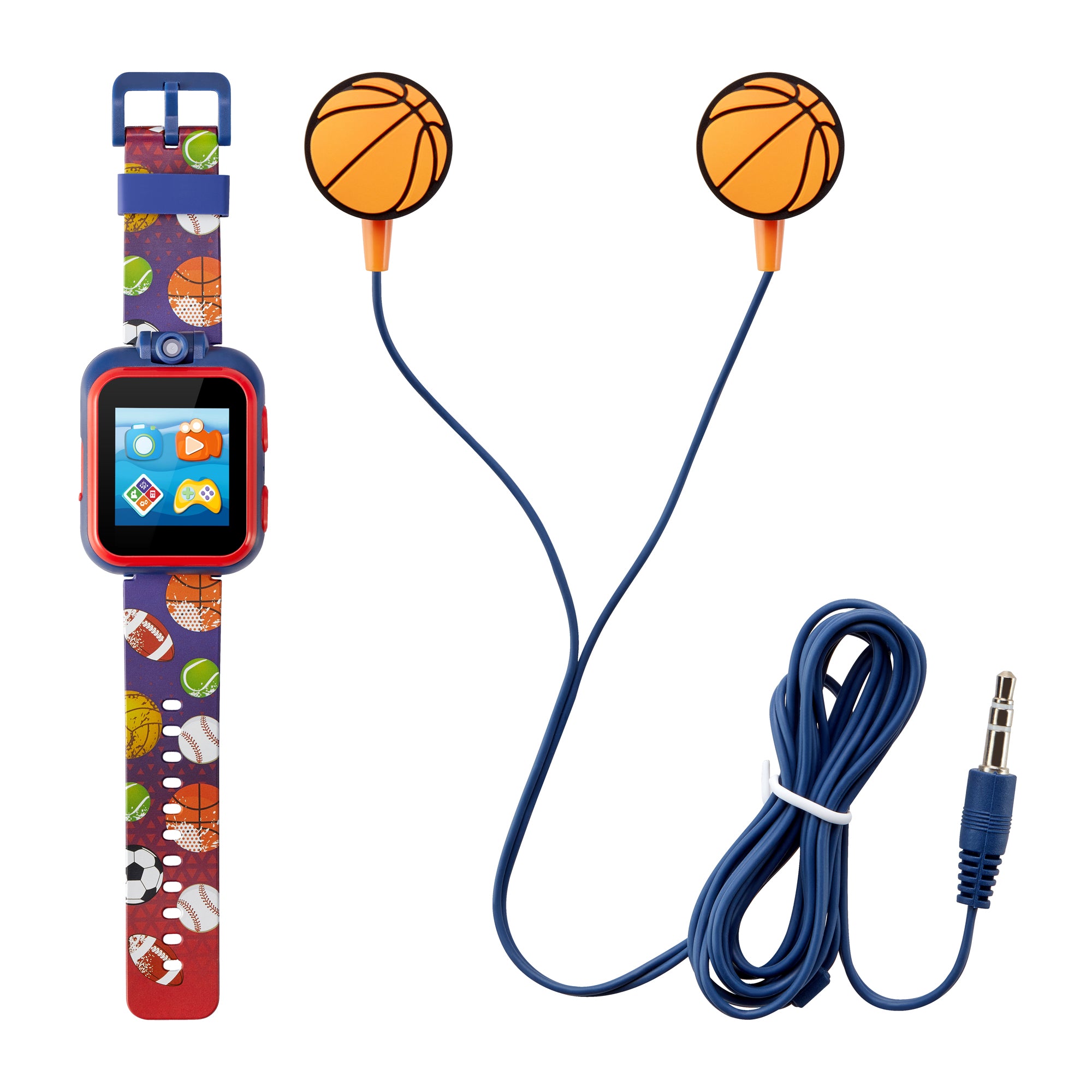 Playzoom Kids Smartwatch & Earbuds Set: Navy Sports