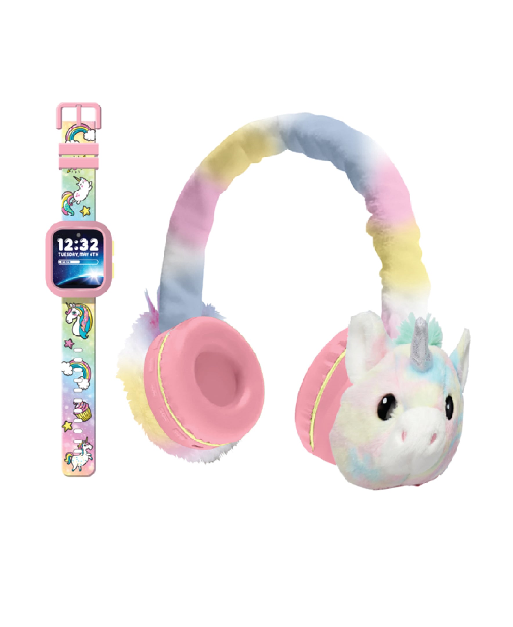 PlayZoom Girl V3 Pink Unicorn W Bluetooth Headphone Set