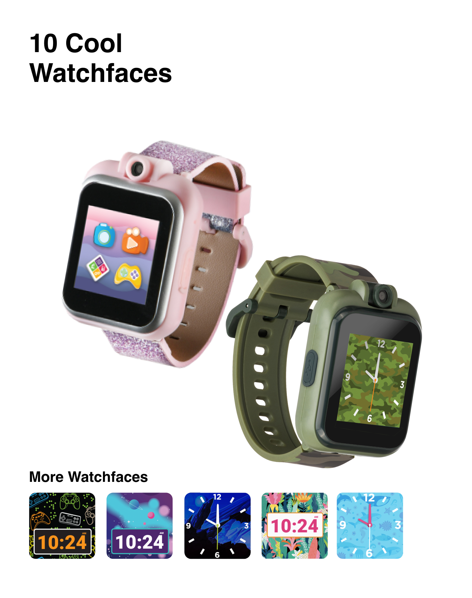 PlayZoom 2 Kids Smartwatch with Headphones: Multi Fuzzy Unicorn affordable smart watch with headphones