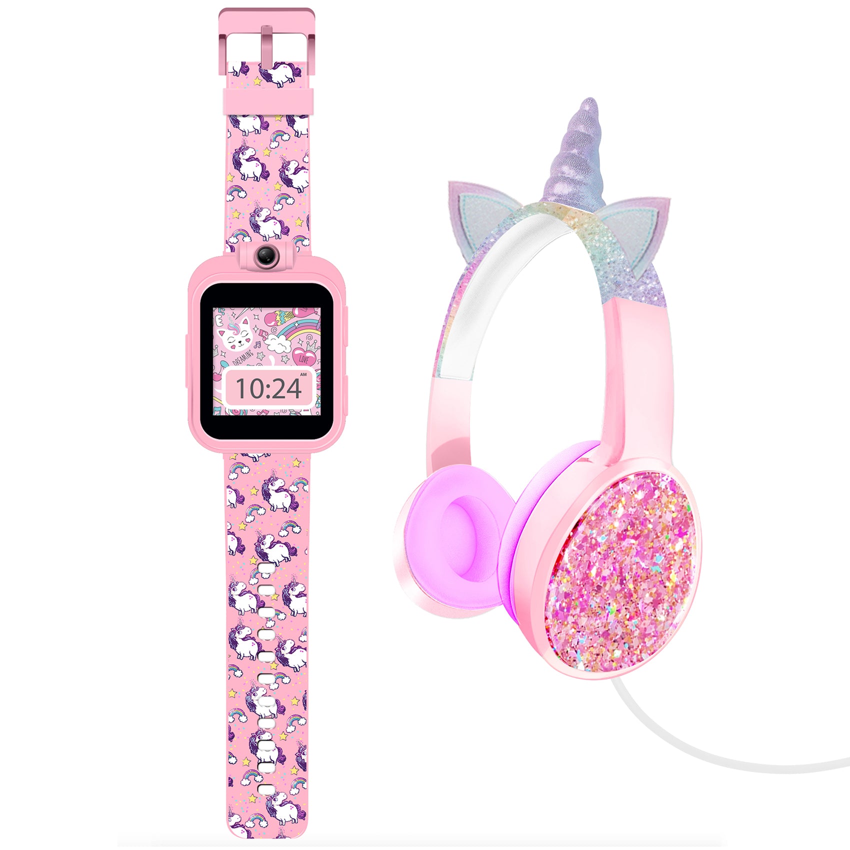 PlayZoom 2 Kids Smartwatch with Headphones: Pink Unicorn affordable smart watch with headphone