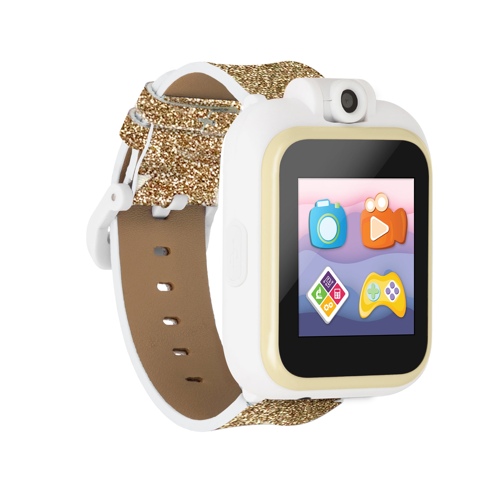 PlayZoom 2 Kids Smartwatch with Headphones: Gold Star Print affordable smart watch with headphones