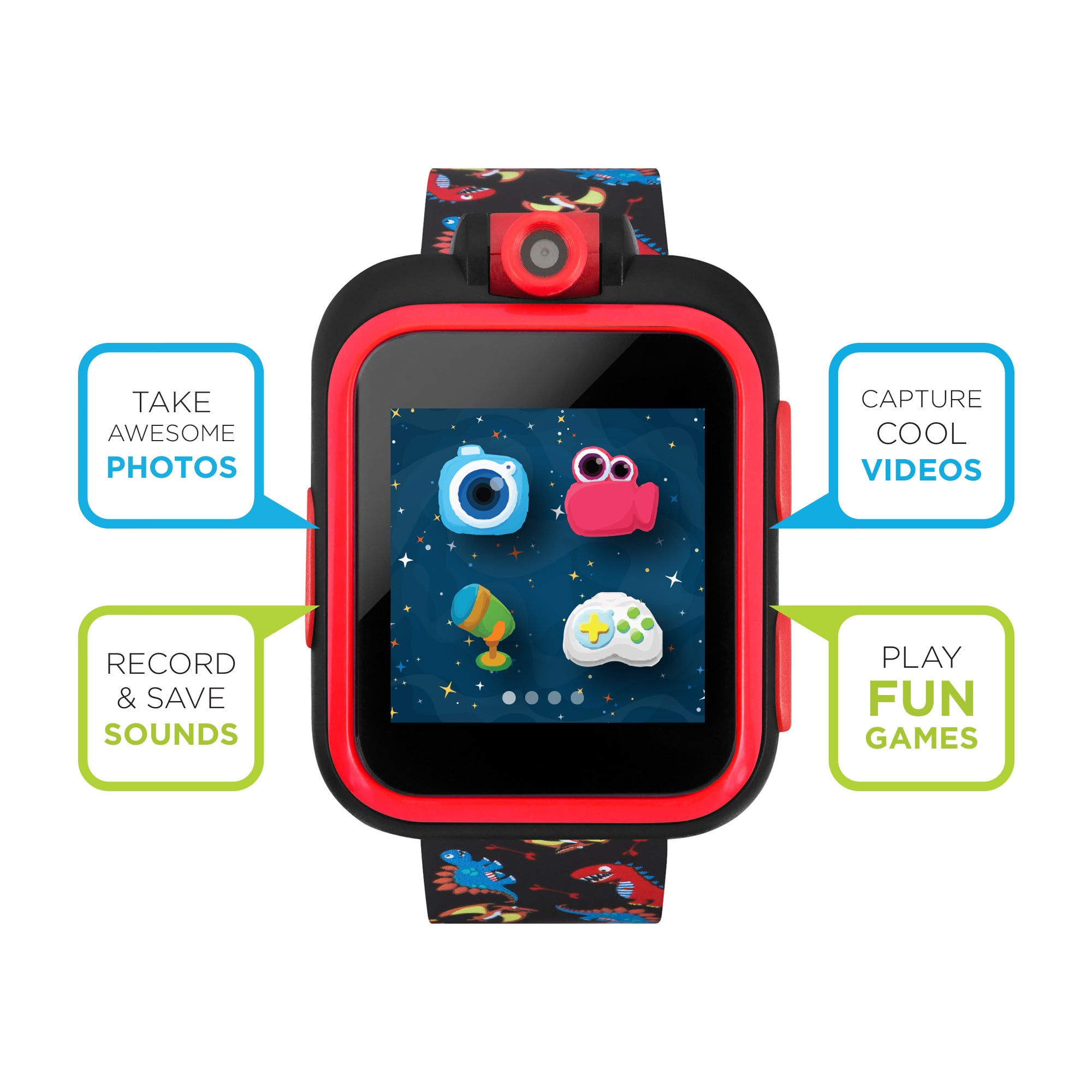 PlayZoom Smartwatch for Kids: Dinosaur Print affordable smart watch