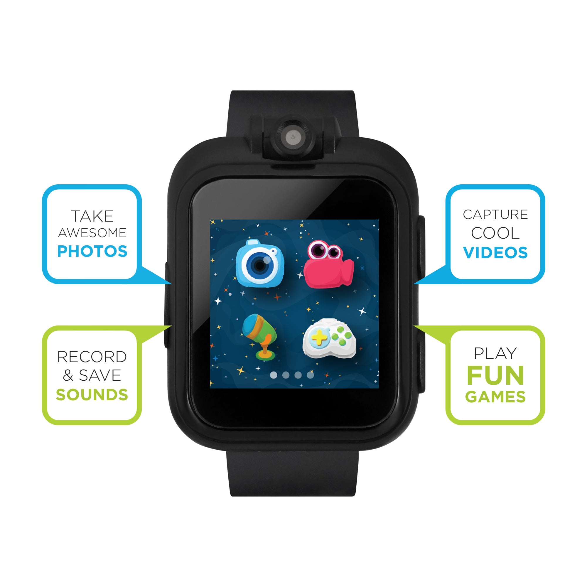 PlayZoom Smartwatch for Kids: Black affordable smart watch