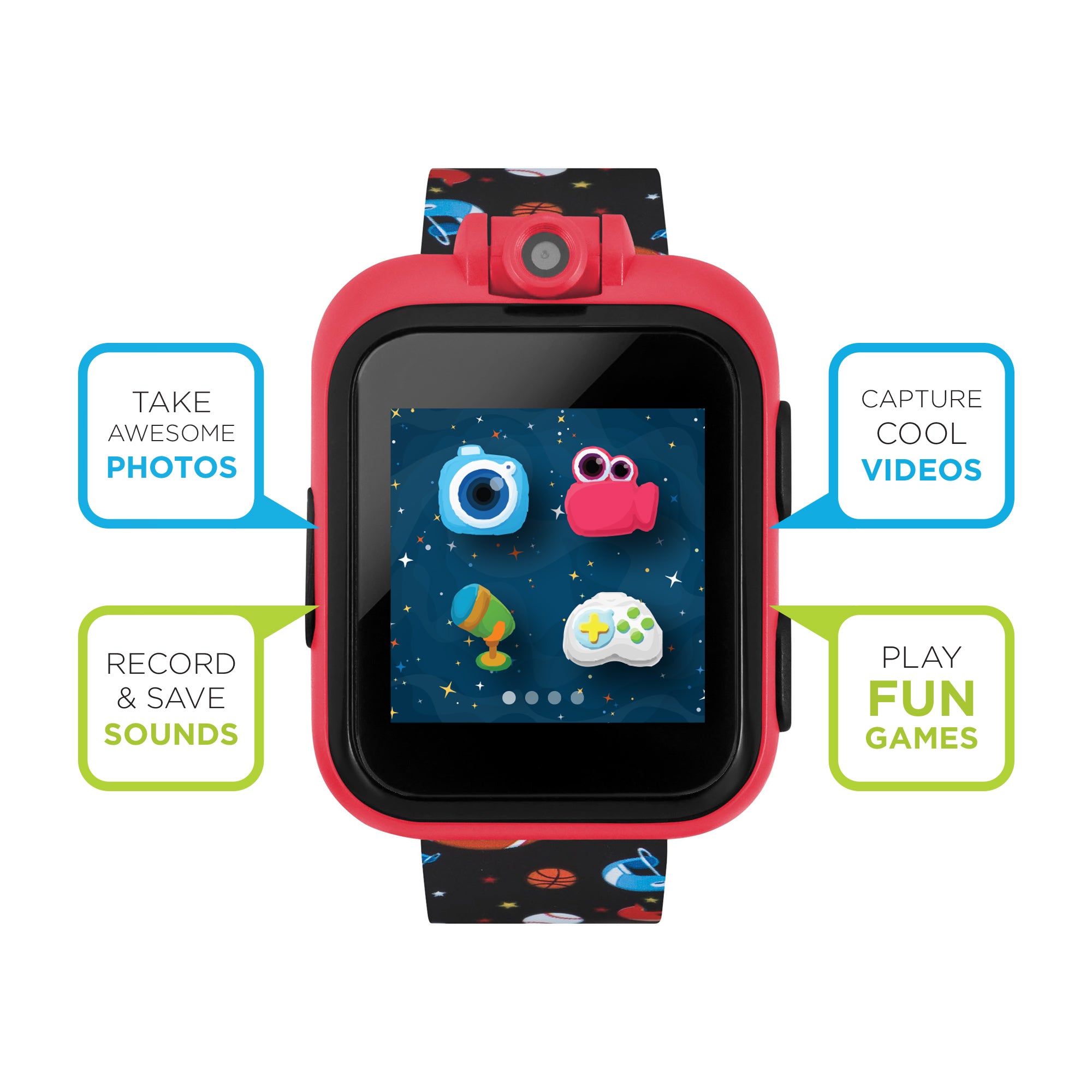 PlayZoom Smartwatch for Kids: Sports Print affordable smart watch