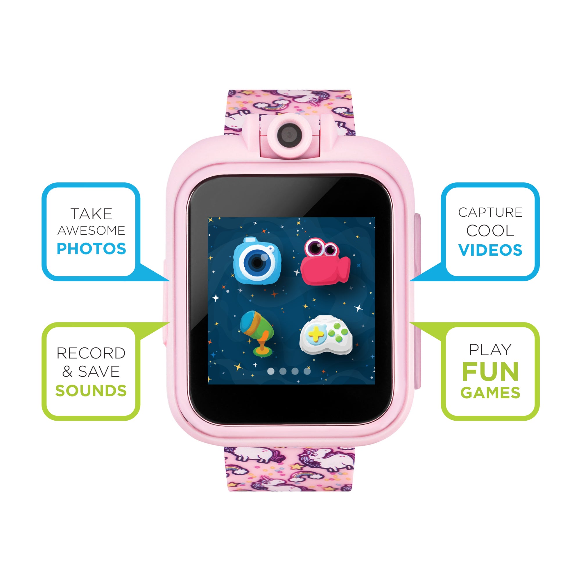 PlayZoom Smartwatch for Kids: Blush Unicorn affordable smart watch