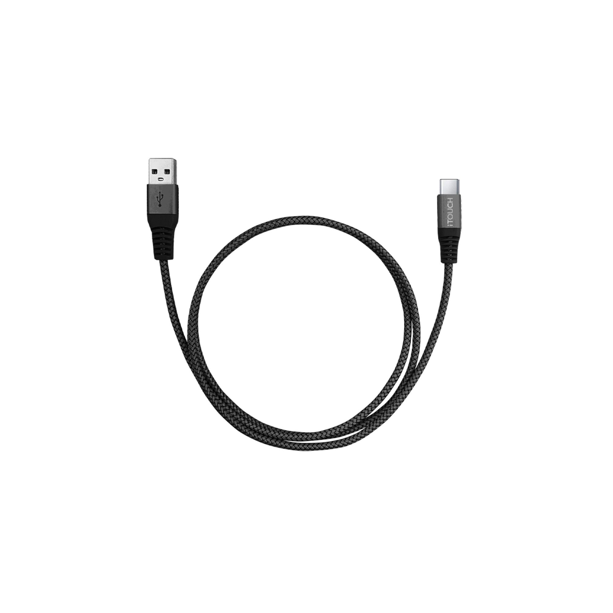 Cable USB  ISY IUC 3000, USB-C a USB-A, Universal, 1 m, Negro