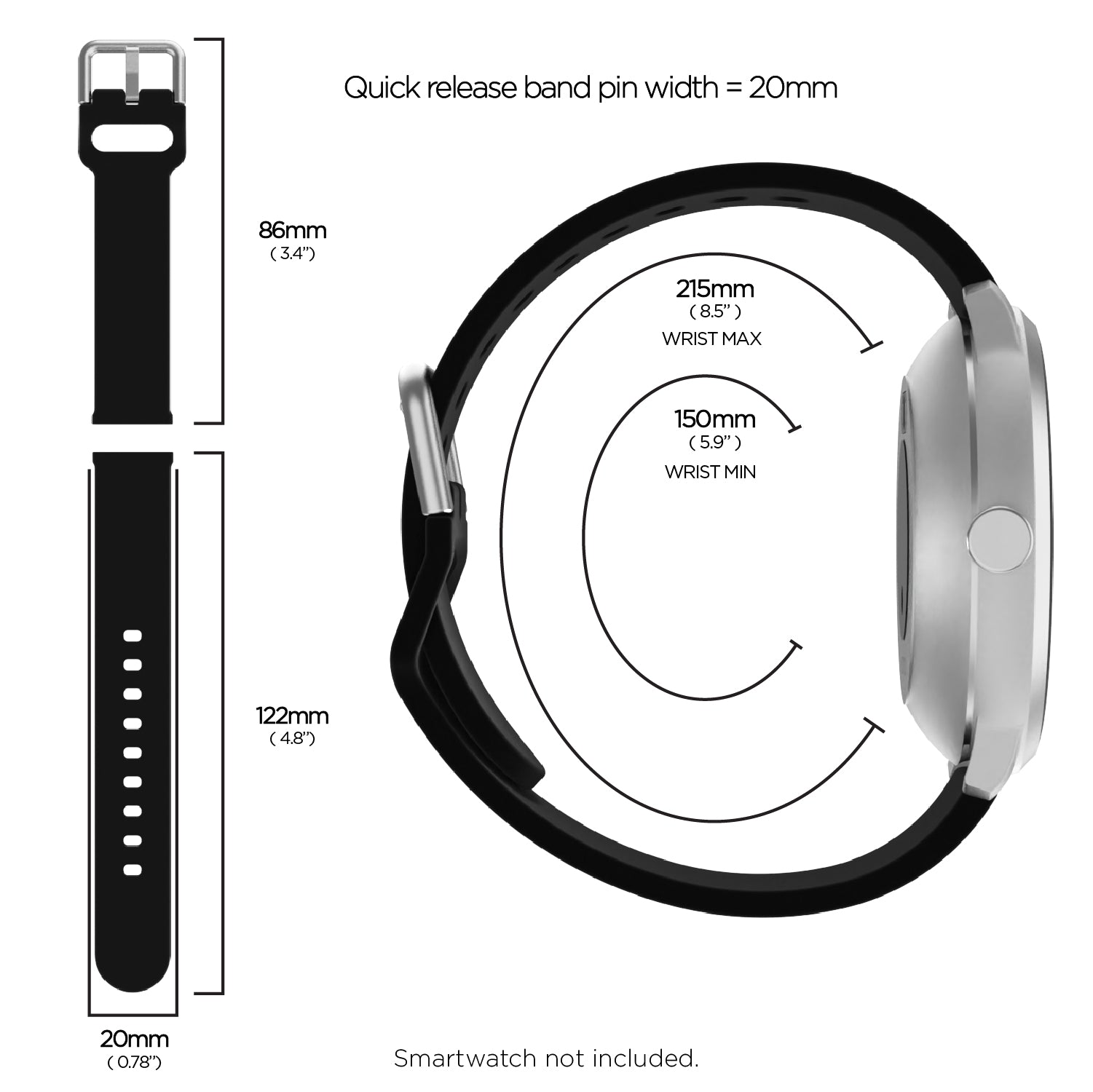 Itouch air 2 sales smartwatch bands