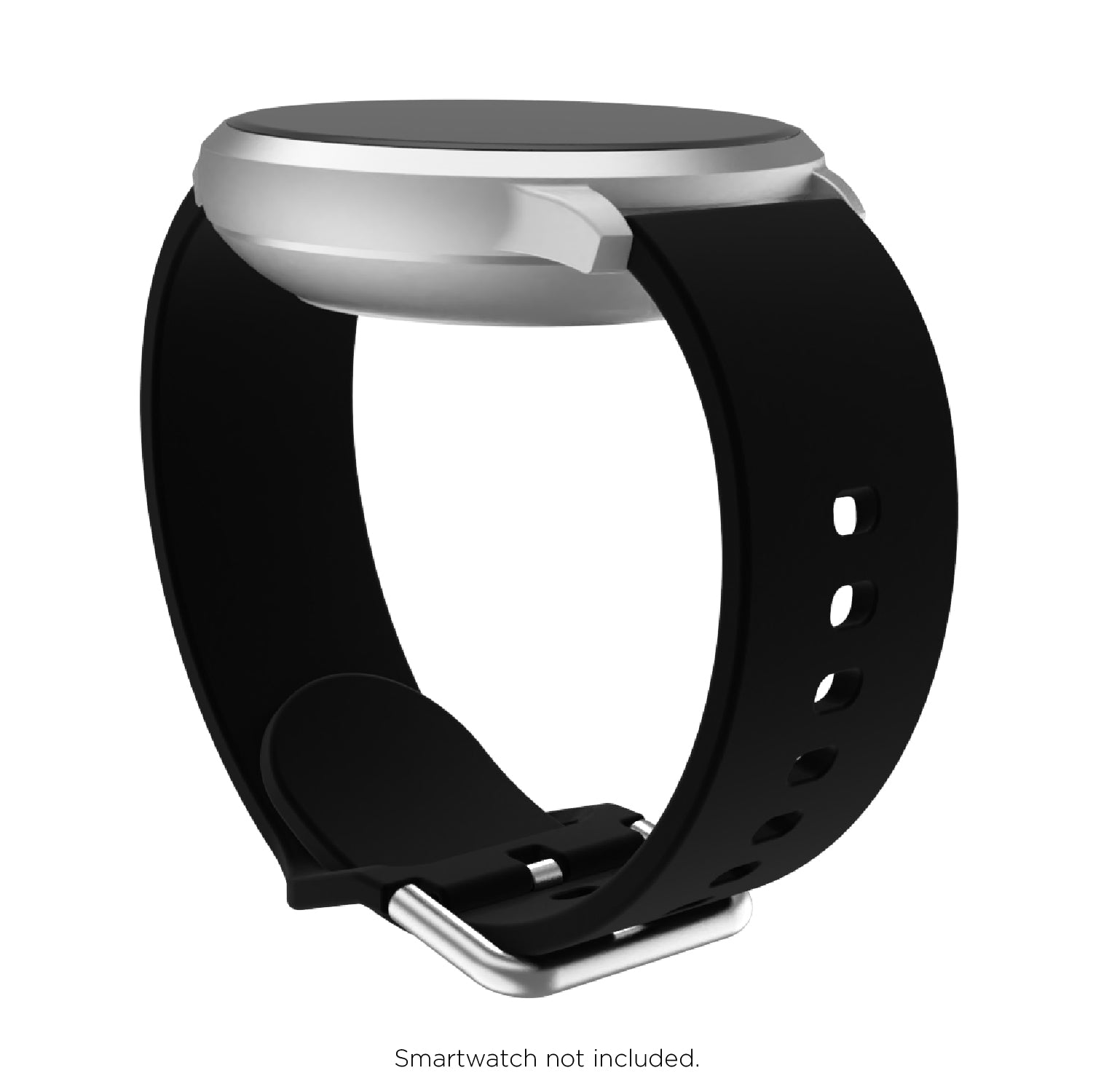 iTouch Air 3 40mm, Sport 3 & Sport Interchangeable Strap: Black Silicone affordable smart watch strap