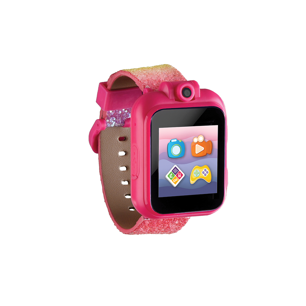 PlayZoom 2 Kids Smartwatch: Pastel Rainbow Glitter Print affordable smart watch